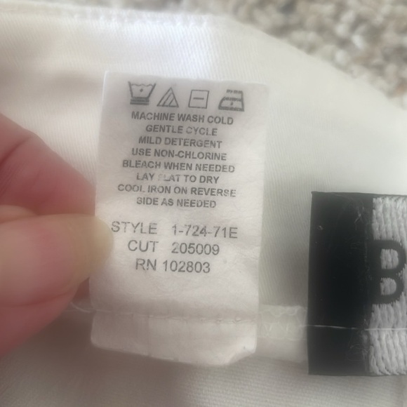 Briggs White Wide-Leg High Rise Capris. 14P. Y2K - Picture 11 of 12